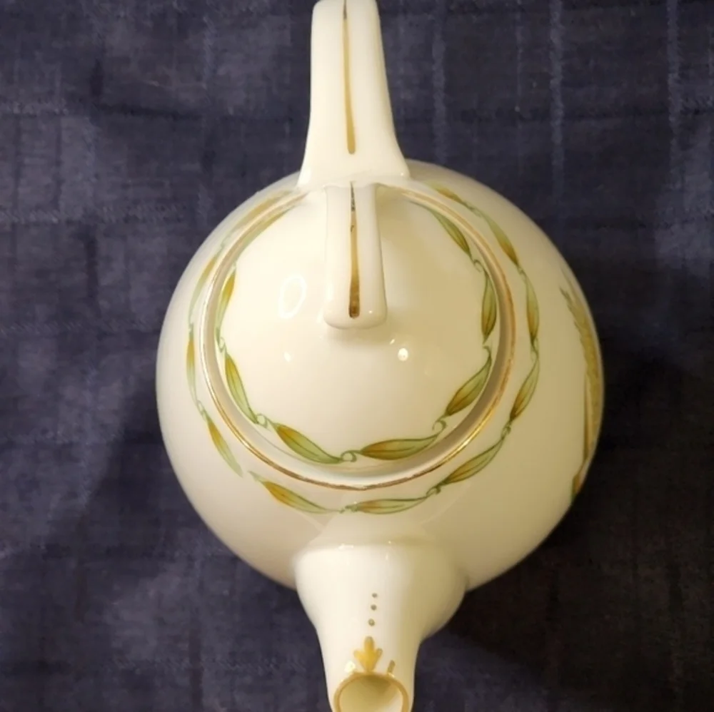 Vintage Ohata China Made In Occupied‎ Japan Wheat Stems Teapot With Lid